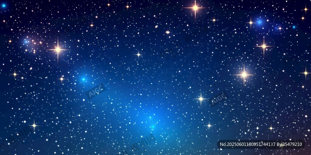 夢(mèng)幻星空璀璨夜景