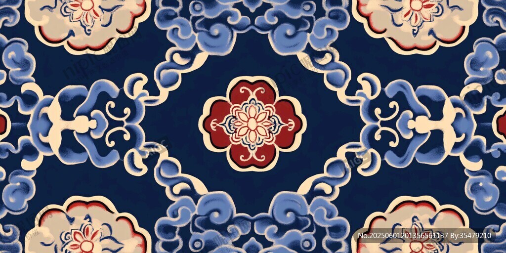 中式傳統(tǒng)吉祥花紋圖案