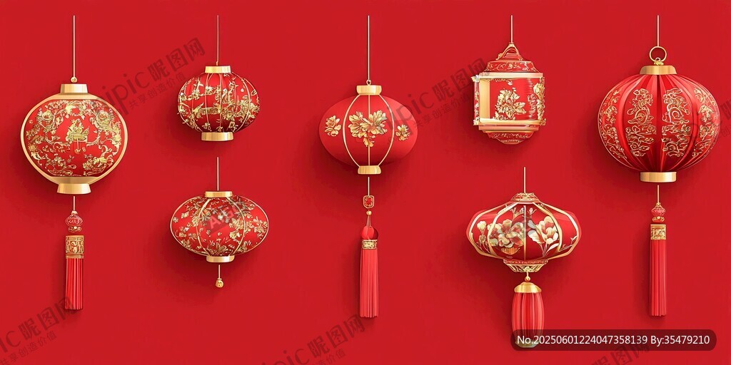 中式紅燈籠 喜慶傳統(tǒng)裝飾