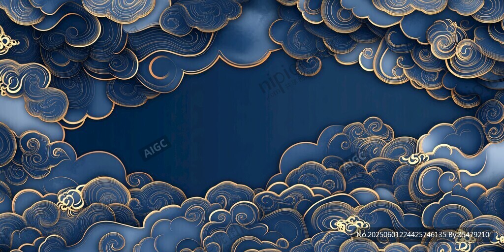 中式云紋背景 典雅華麗