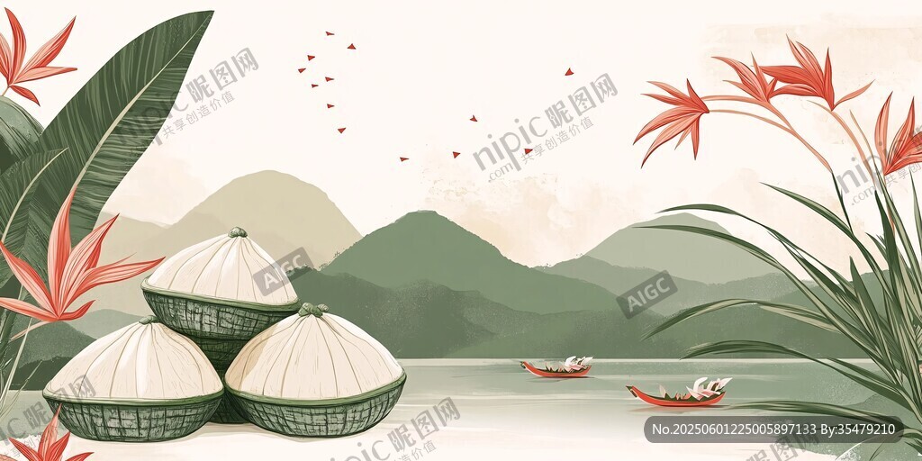 端午美景 粽香伴山水風光