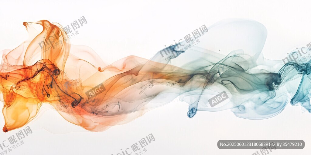 彩色煙霧舞動(dòng)的夢(mèng)幻景象