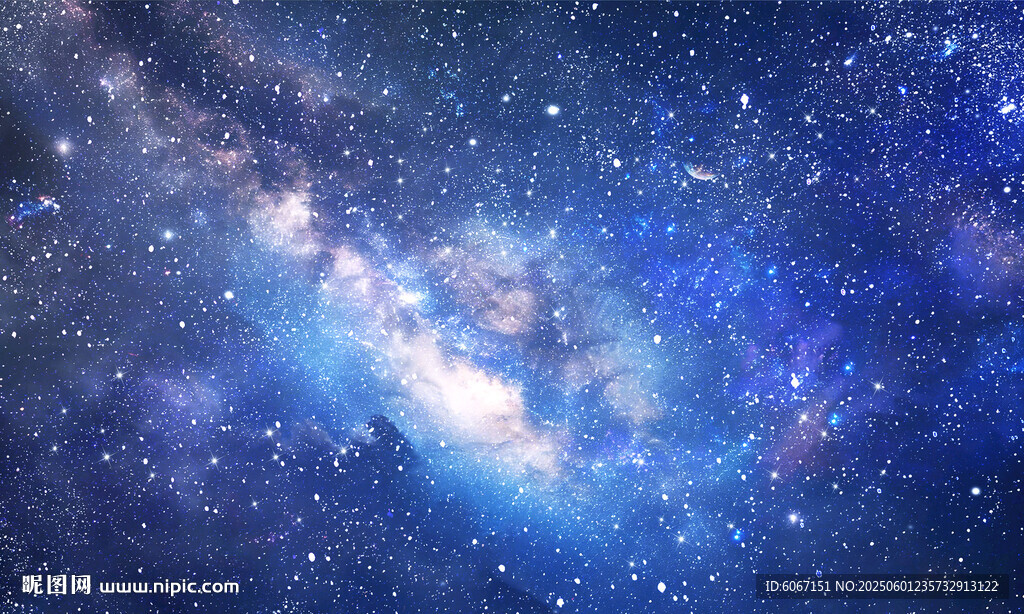藍(lán)色星空背景圖片