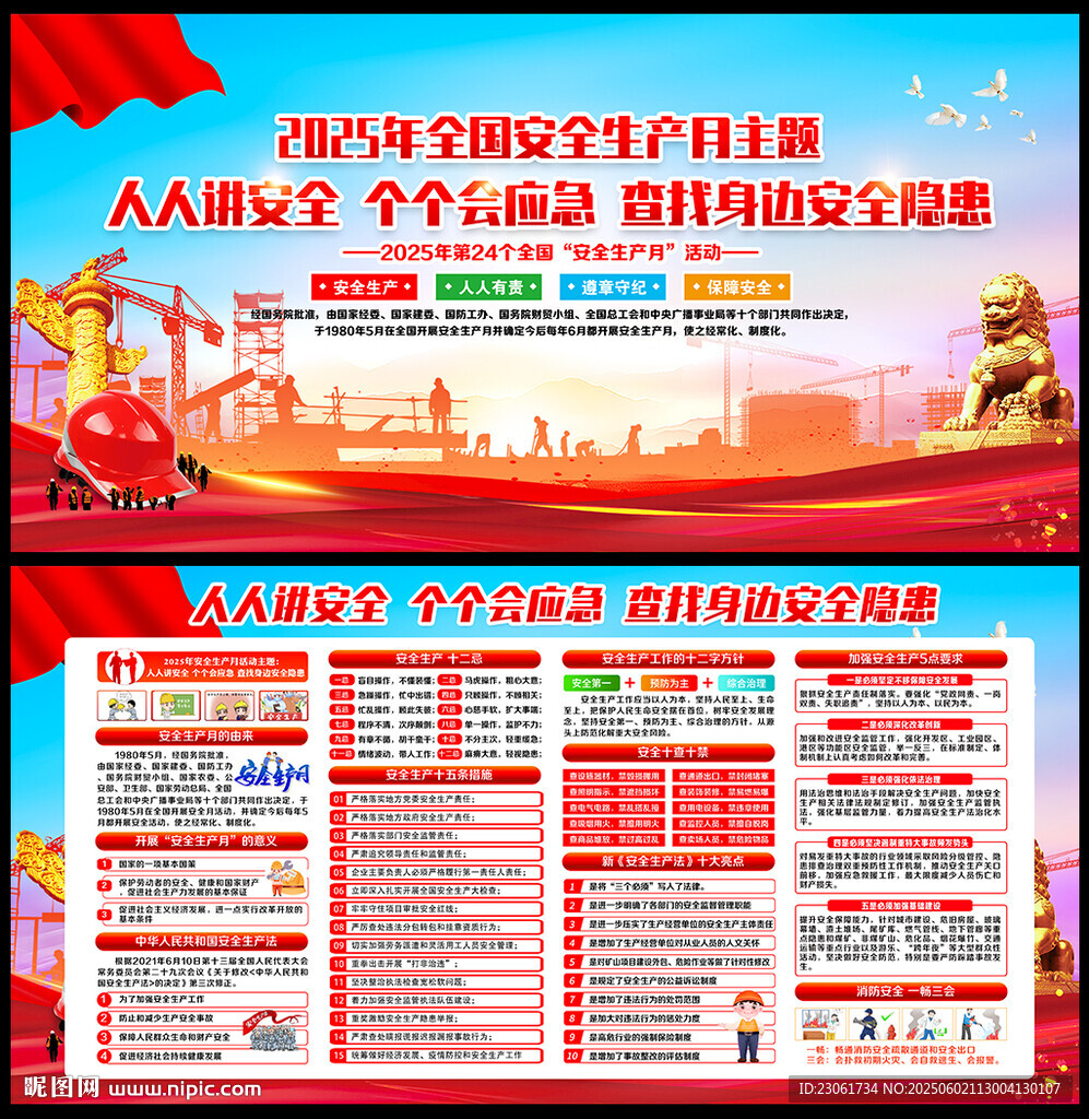 2025年全國安全月宣傳欄