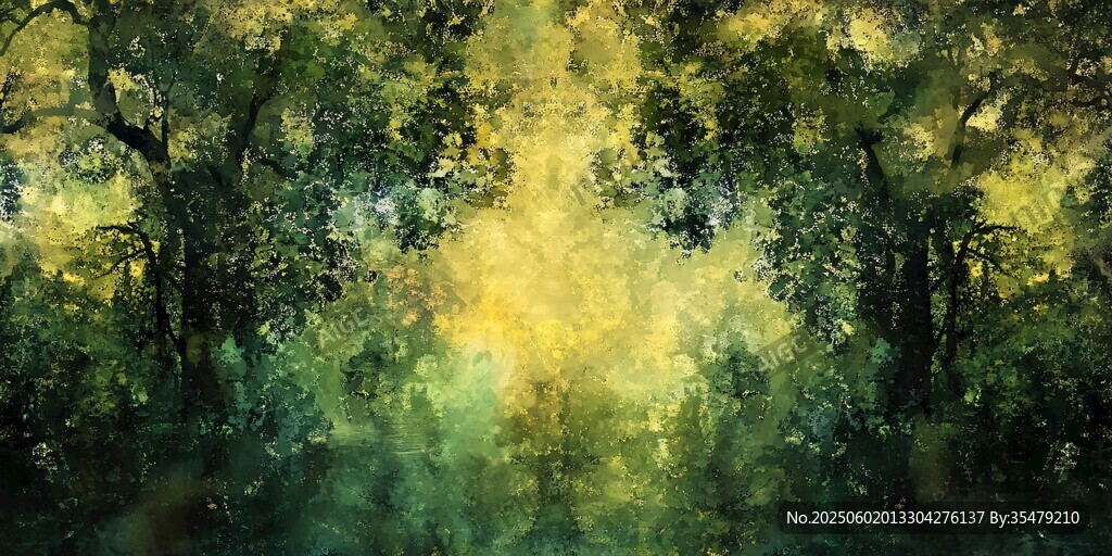森林中的夢(mèng)幻陽(yáng)光景致