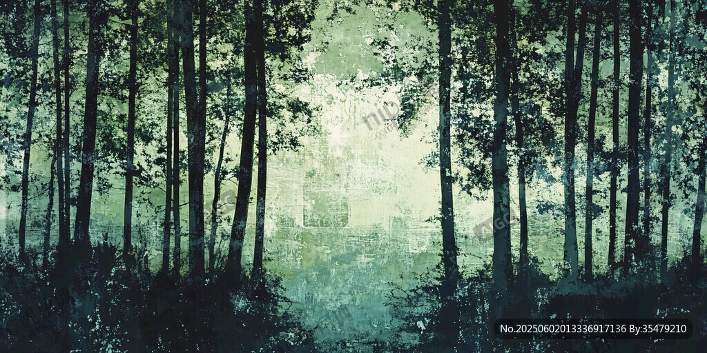 夢幻森林靜謐光影之景