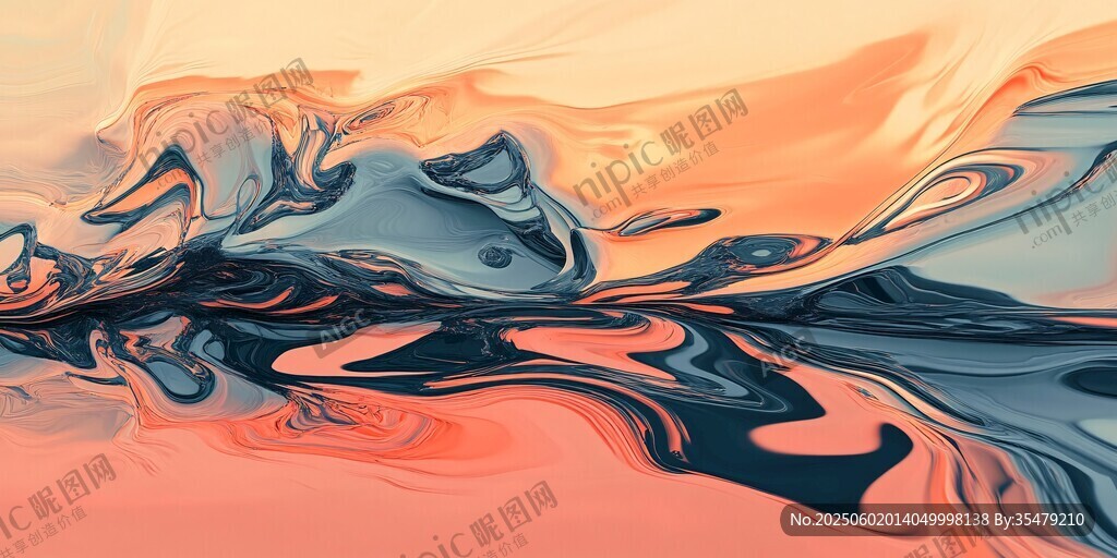 夢幻流體藝術(shù)抽象畫面