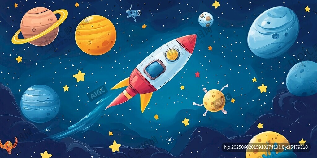 火箭暢游夢幻宇宙空間