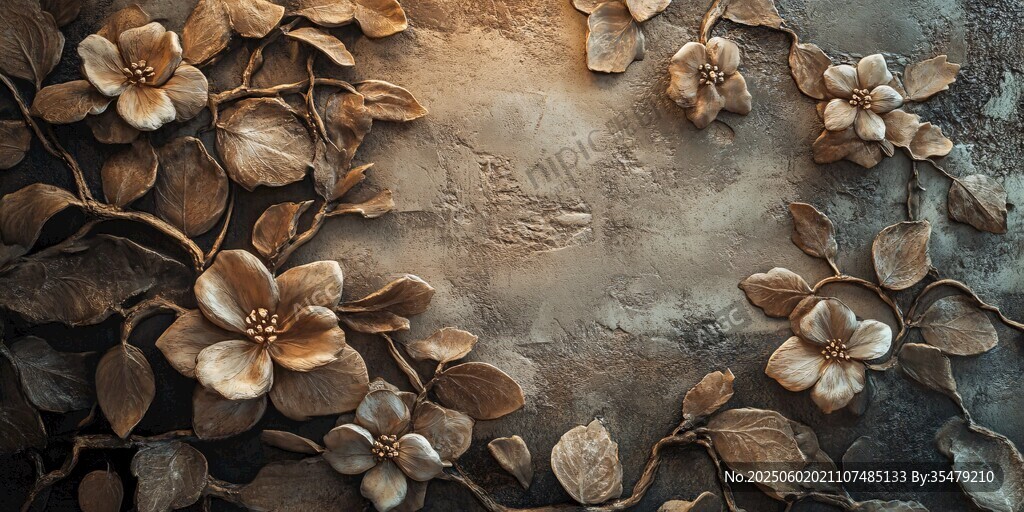 金屬花卉浮雕裝飾藝術(shù)