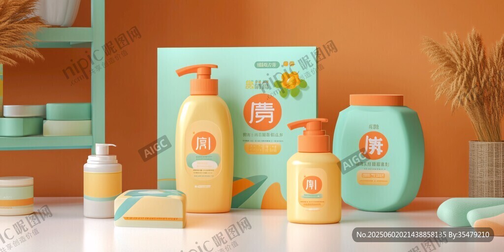 兒童洗護(hù)用品套裝展示