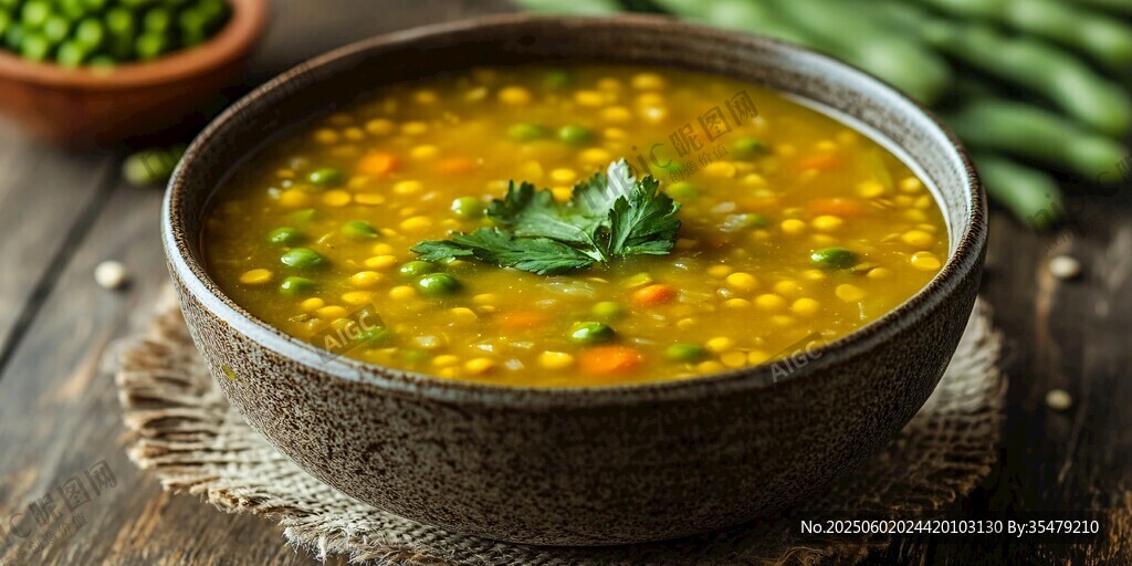 美味豌豆蔬菜湯 清新可口