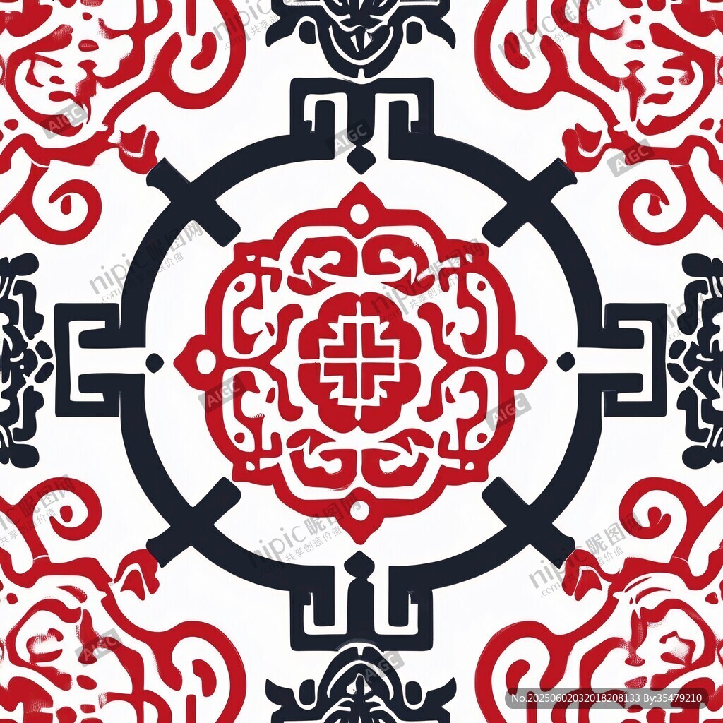 中式傳統花紋圖案設計