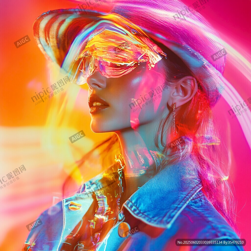夢幻炫彩時尚女性形象