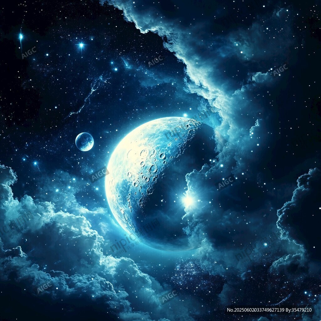 夢幻星空下的神秘星球