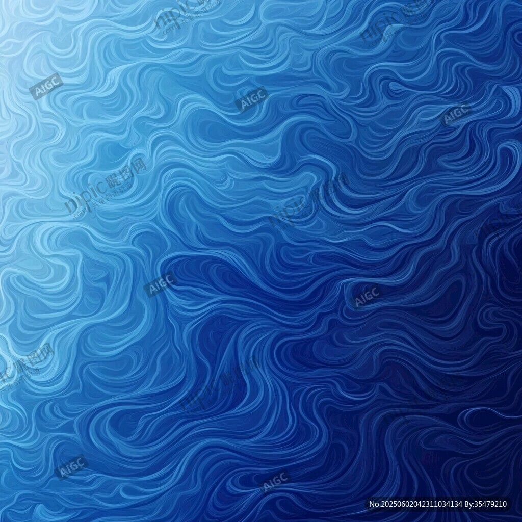 藍色漸變波浪紋理背景圖