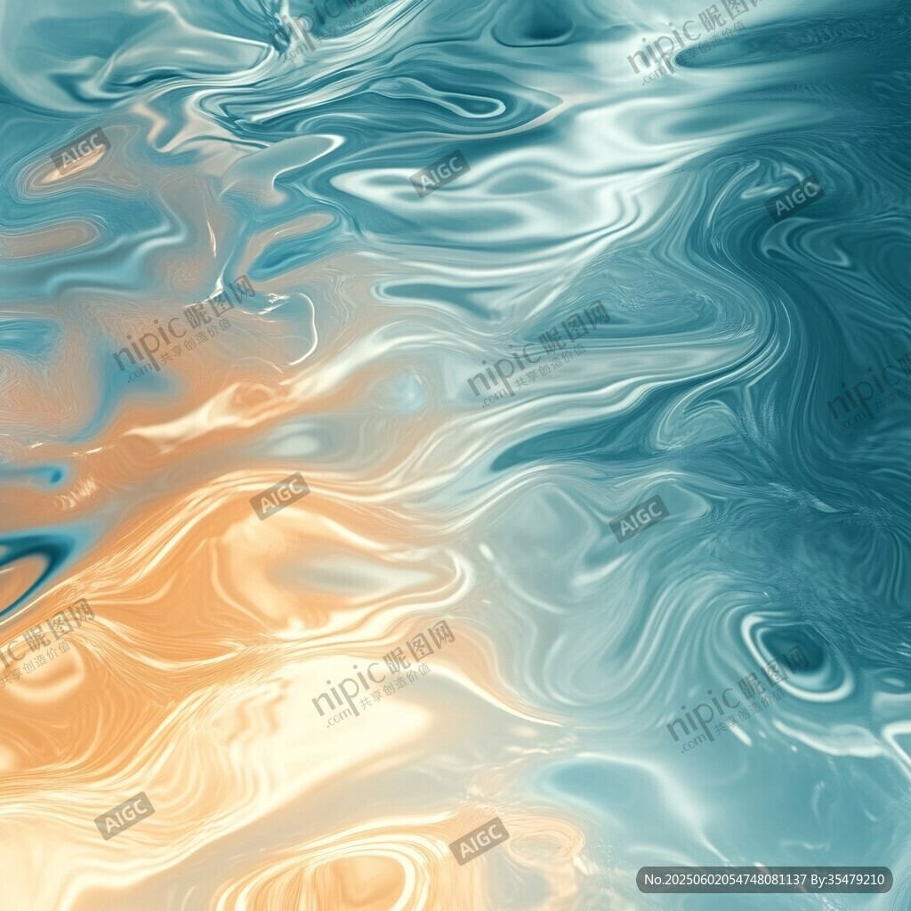 流動漸變的夢幻流體紋理