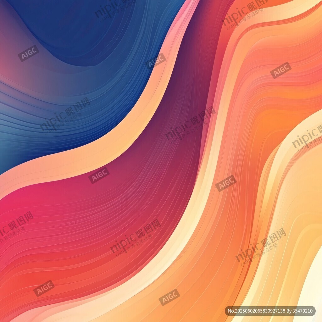 絢麗動感漸變流體背景圖