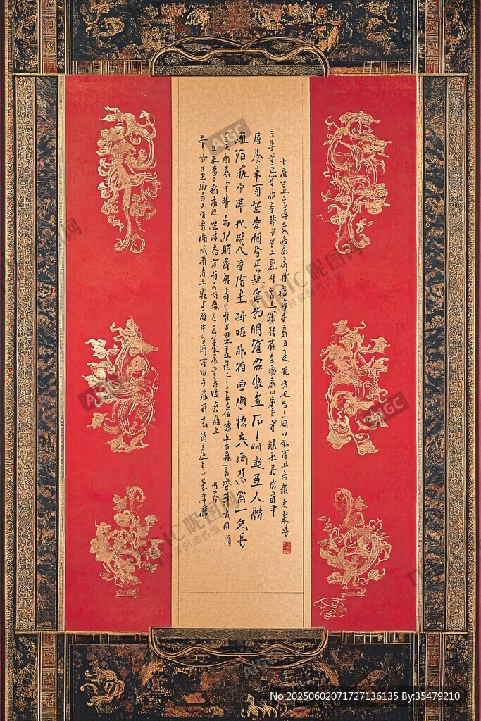 中式古典書法裝飾畫