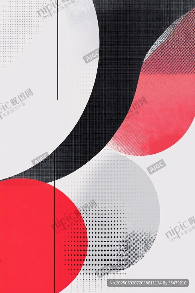 幾何抽象風創意圖形設計
