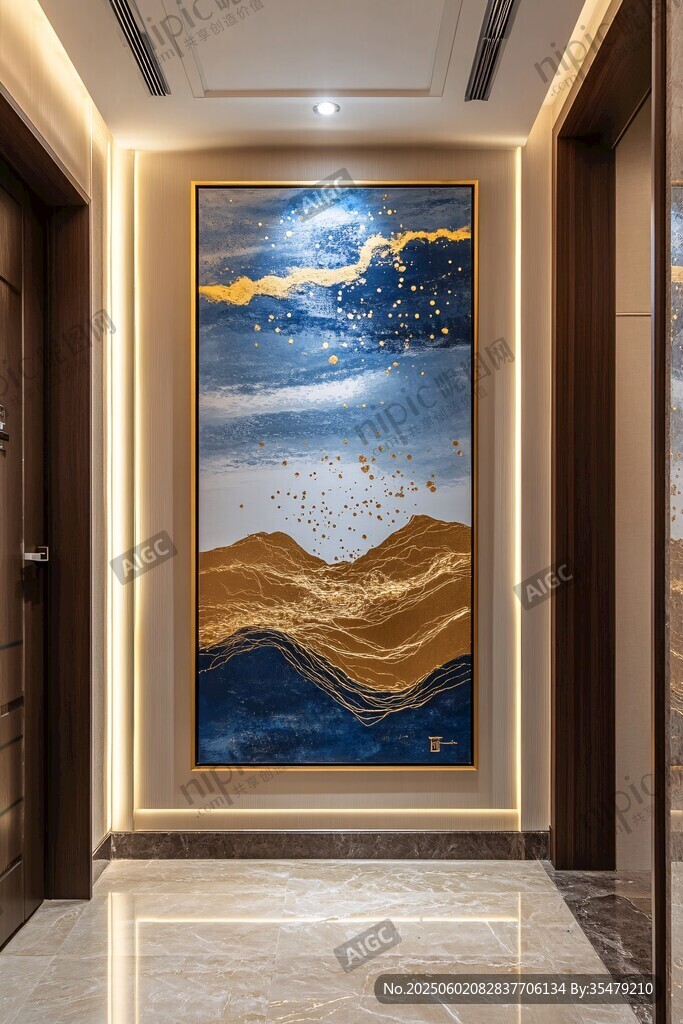 走廊藝術畫 展現山水意境