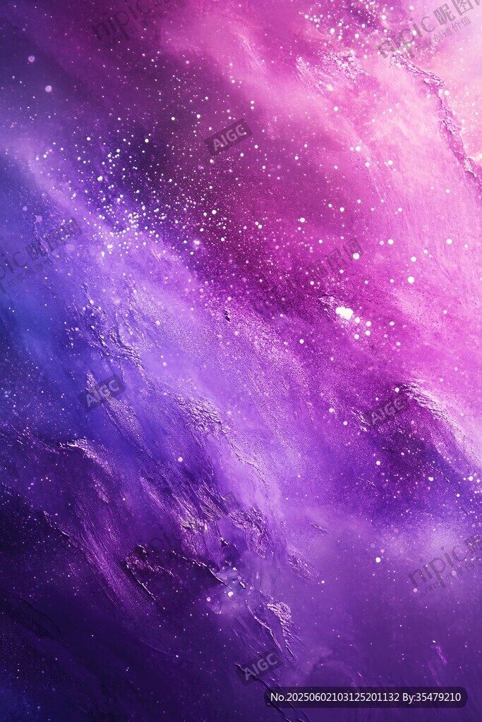 夢幻紫色星空宇宙背景