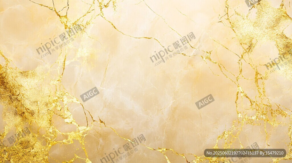 金色大理石紋理背景