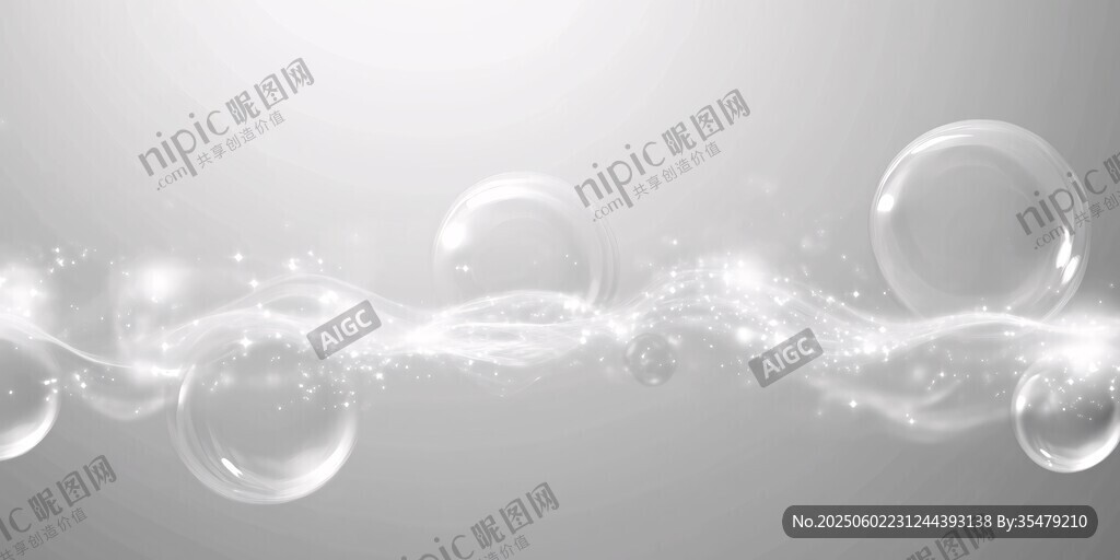 夢幻透明氣泡背景特效