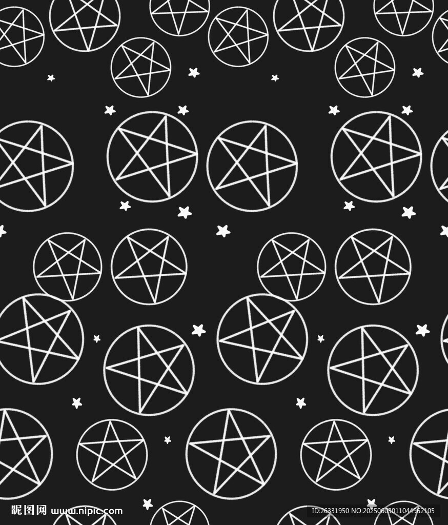 神秘星芒魔法陣圖案設(shè)計