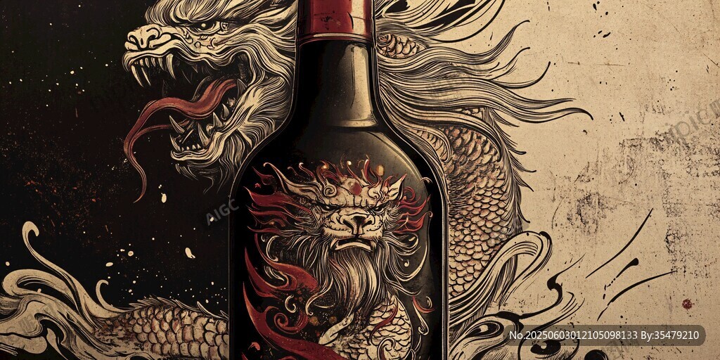 龍紋酒瓶 傳統(tǒng)與時(shí)尚的碰撞