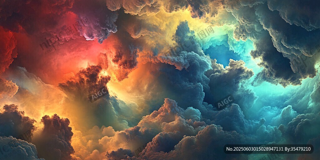 夢幻絢麗的多彩云海景觀
