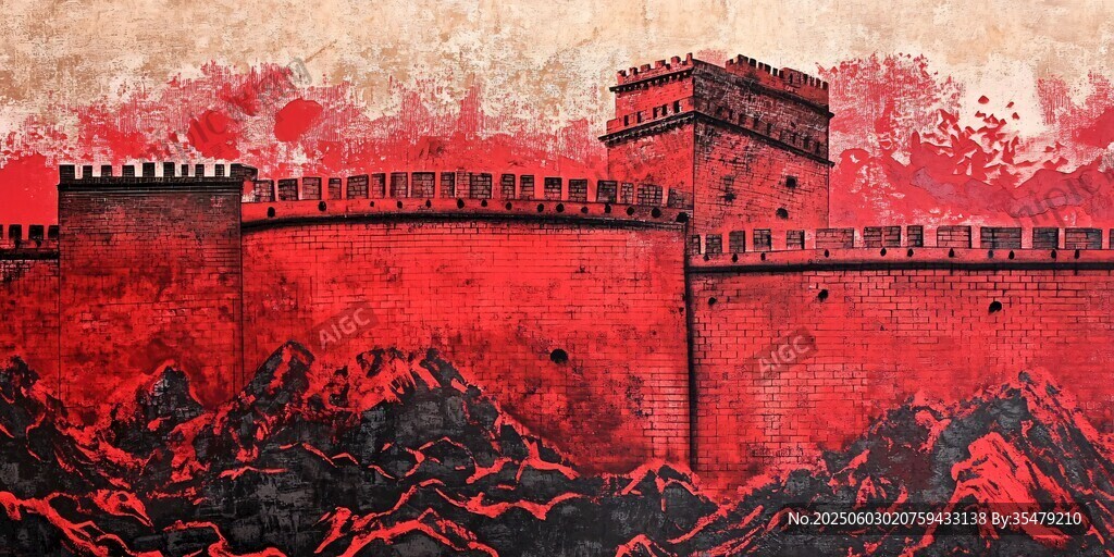 血色長(zhǎng)城繪就壯麗圖景