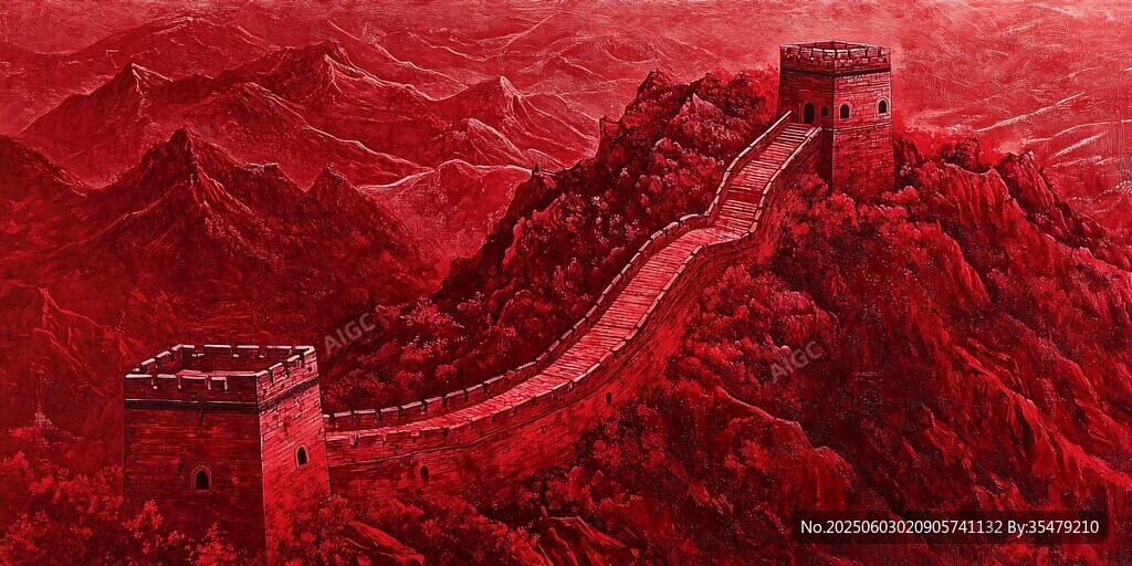 紅色長城壯麗山河景觀