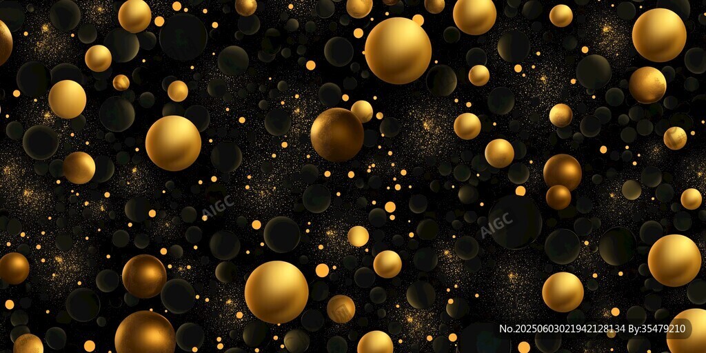 黑金金珠夢幻背景圖
