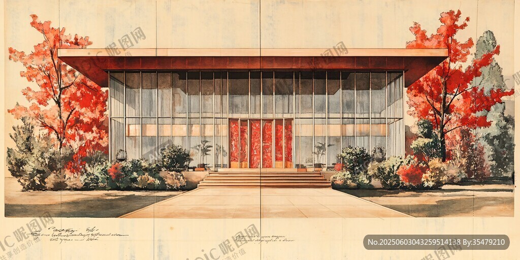 現(xiàn)代風(fēng)格建筑手繪效果圖