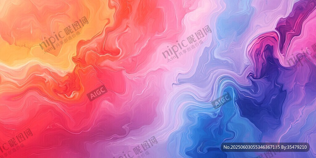 夢幻流體色彩背景圖
