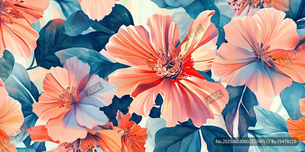 絢爛花卉圖案
