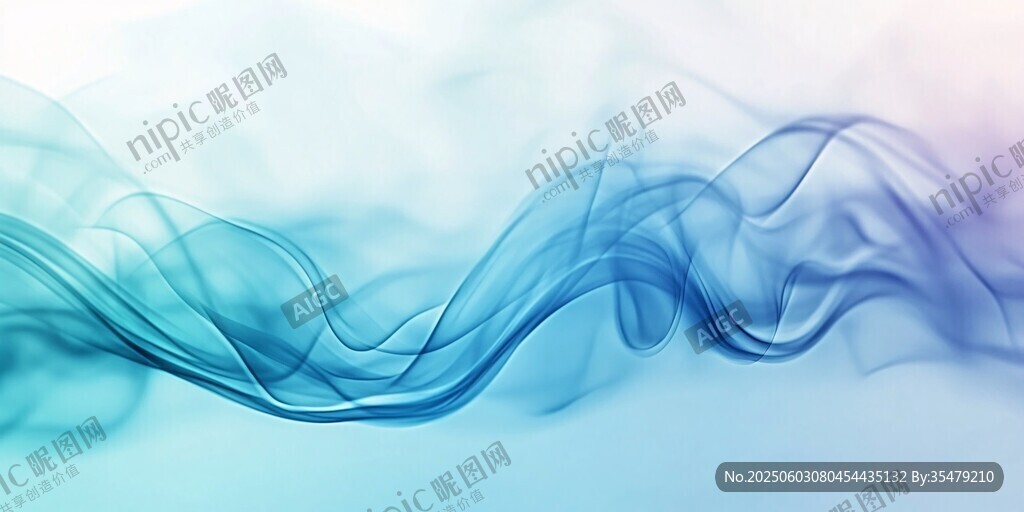 夢幻藍(lán)紫煙霧流動背景圖