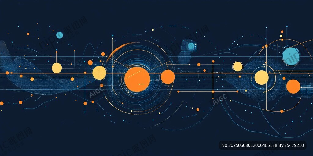 科技風(fēng)抽象宇宙元素圖案
