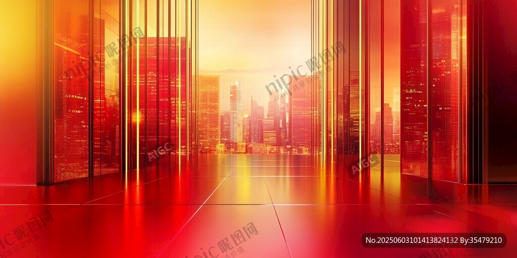 炫彩都市光影未來場景