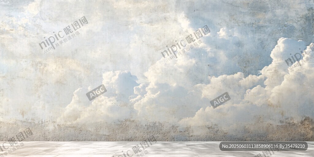 夢幻云海下的空曠場景