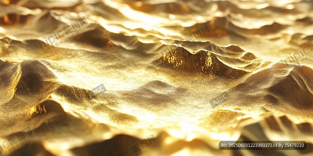 金色山巒質感紋理背景圖