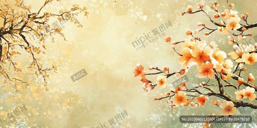 春日繁花爛漫景致