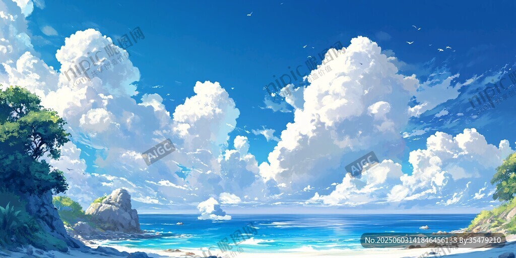 夢幻海邊美景