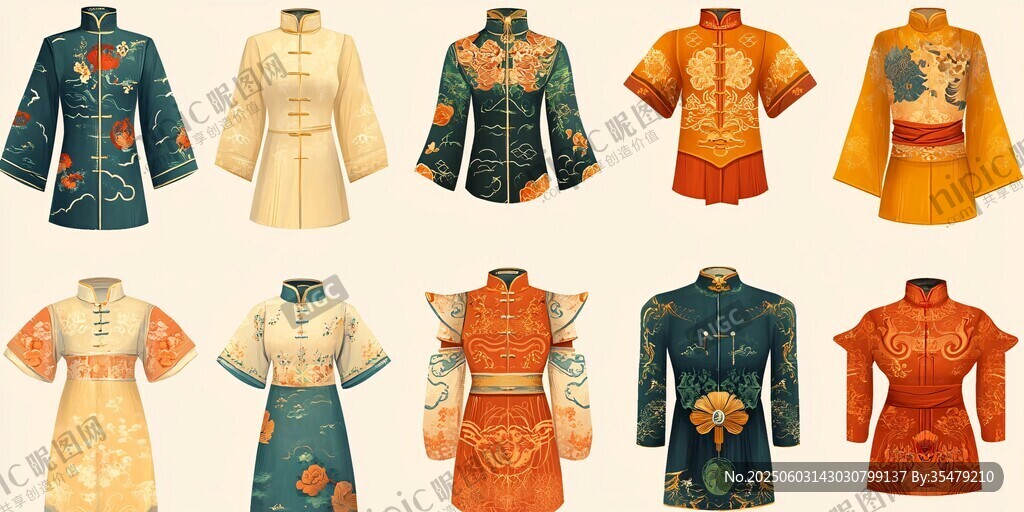 中式傳統(tǒng)服飾精美款式展示