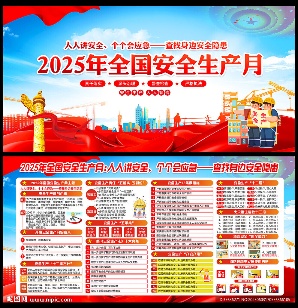 2025安全生產月展板