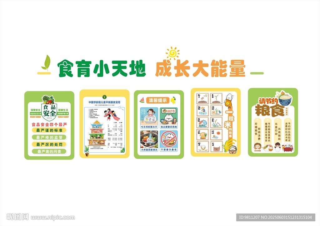 幼兒園食堂文化墻