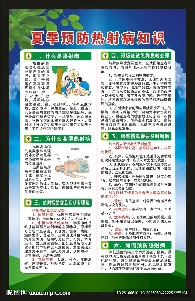 預(yù)防熱射病知識(shí)海報(bào)