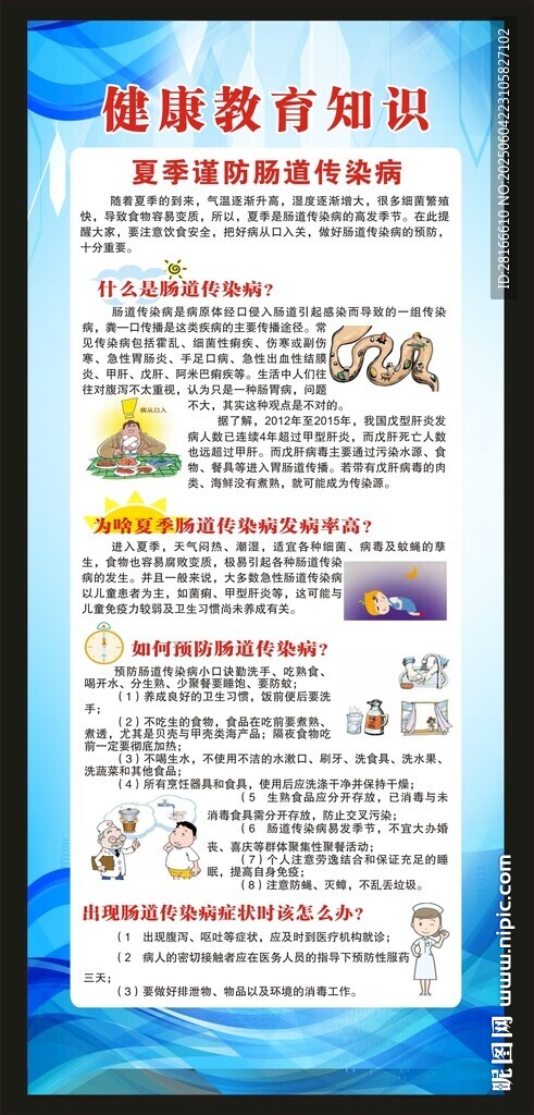 預防健康教育知識展架