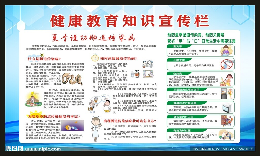 夏季健康教育知識宣傳欄