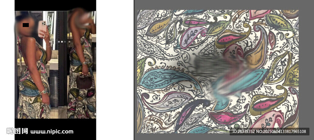 多彩花卉圖案紋理設(shè)計(jì)